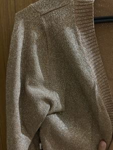 Shimmery Cropped Cardigan