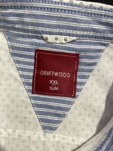White dotted short sleeve shirt