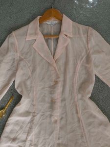 Vintage  Pink Sheer Shirt😍