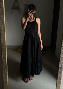 JACQUARD CORSET BUSTIER  MIDI DRESS