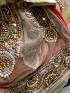 Embroidered Saree with Blouse And Peticoat