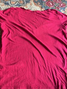 Pink V-Neck T-Shirt
