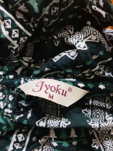Green Printed Dress