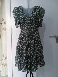 Floral Corset Waisted Dress