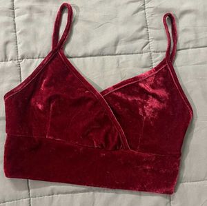 Velvet Bralette Top ❤️