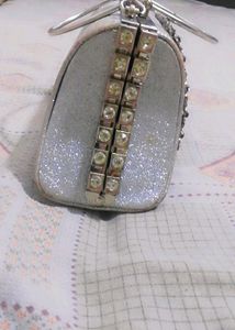 Sparkly Silver Evening Bag