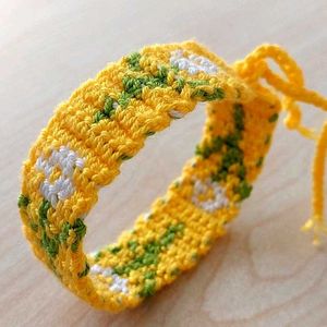 handmade crochet bracelet