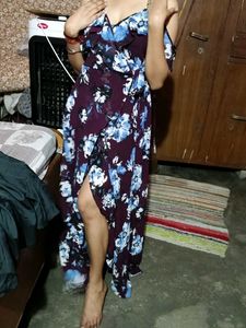 Floral Wrap Maxi Dress