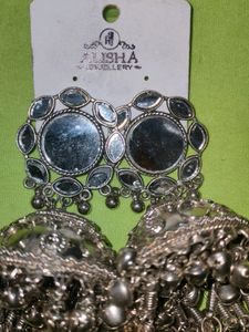 Oxidised Silver Jhumka