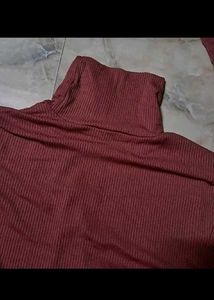 Turtleneck Ribbed Body on Dress