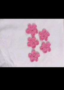 Crochet Flower Button Accessory