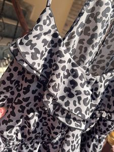Sexy Grey Leopard Print Dress