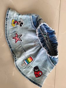 Denim Short Skirt