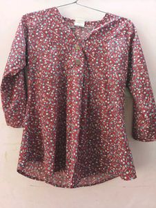 Brown Full Sleeve Top