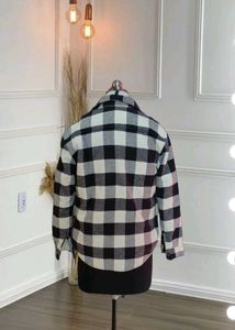 Checkered Shirt-Style Jacket
