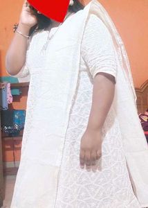 White Embroidered Kurti