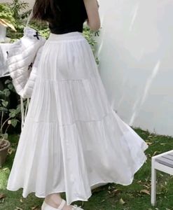 White Korean Skirt