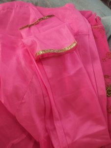 Pink Floral Anarkali Suit Set🌸💖