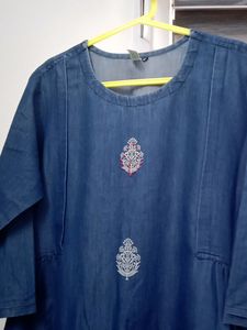 Denim Maternity Kurta