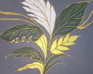 Golden biss Acrylic Painting On Canvas