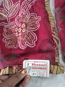 Beautiful Saari Thread Work