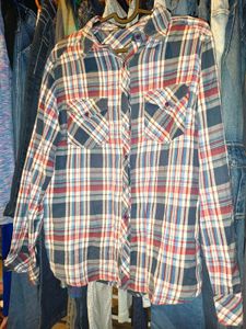 Plaid Flannel Shirt 32-34 inches