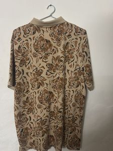 Floral Print Polo Shirt