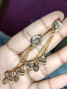 Beautiful 😍 Golden Silver Earrings 😍😍