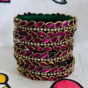 Beautiful Silk Thread Bangles - Set of 4
