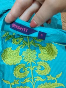 Embroidered Kurta And 2 Tops Combo