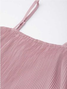 Pleated crop top