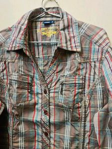 Checks Lining Shirt Girls