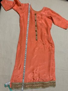 PUNJABI  SALWAR SUIT WITH PAPER SILK DUPATTA