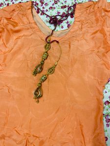Peach Dress Material