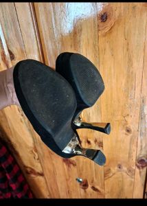 Black Platform Pencil Heels