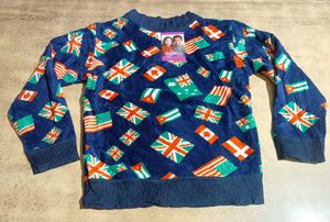 Global Flags Velour Pullover
