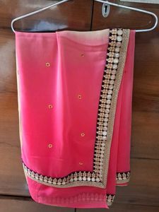 Elegant Pink Saree