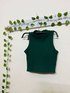 Zara Green Halter Neck Top