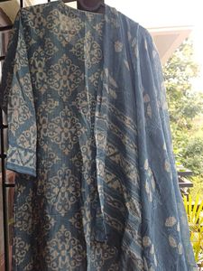 Beautiful Blue Grey Kurta Set