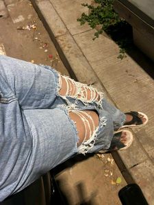 Ripped Light Wash Jeans