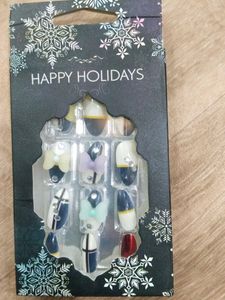 Happy Holidays Press On Nails