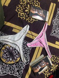 Jockey Thong Panties - Pink &amp; White Combo Of 2