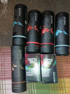 Combo Of 7 Nottyboy Spray And Lubricant For Men