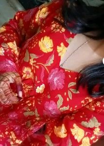 Red Floral Print Dress