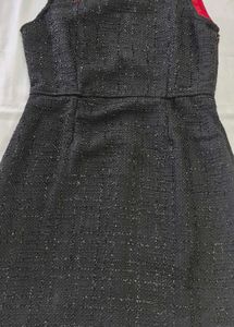 Latin Quaters Black Dress with Cutout Shoulders
