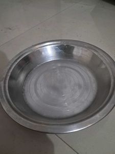 PARAT / Stainless Steel Big Plate And Spatula