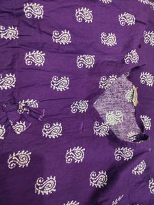 Purple Paisley Print Caftan Dress