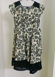 Black Net End Dress