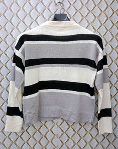 New With Tag Pinterest Striped Knit Sweater