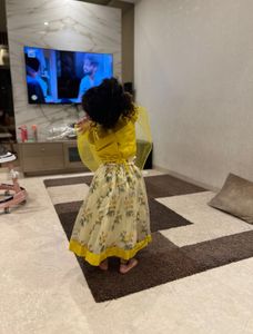 Yellow Lehnga For Little Girl